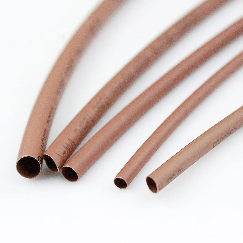 1M 2:1 Ratio 40mm Diameter Purple Brown DIY Headphone Stereo Wire Cable Sleeve Insulating Heat Shrink Tubing Shrinkable Tube