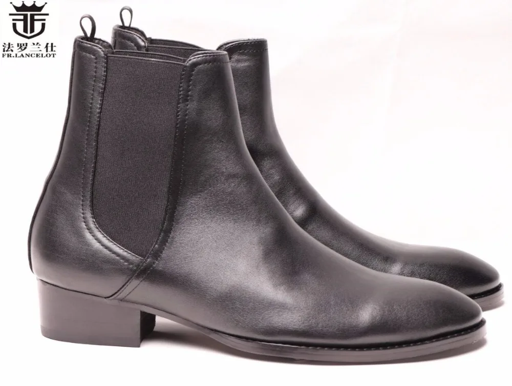 

FR.LANCELOT 2020 New arrival European male leather Chelsea boots retro style men winter booties side zipper fashion ankle boots