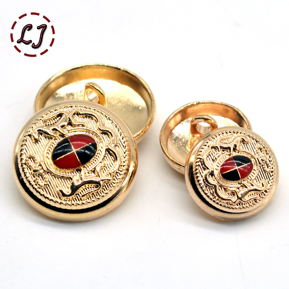 New 15mm 20mm sewing metal button 10pcs/lot decorative buttons British style for overcoat garment accessories DIY scrapbook