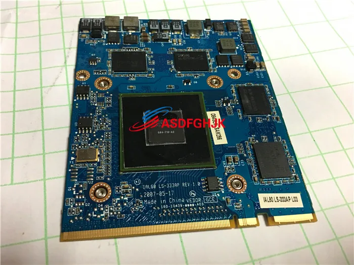 

Original LS-333AP FX 1600M FX1600 FX1600M G84 975 A2 451377-001 VGA Graphics Card for HP 8710W 8710P Fully tested