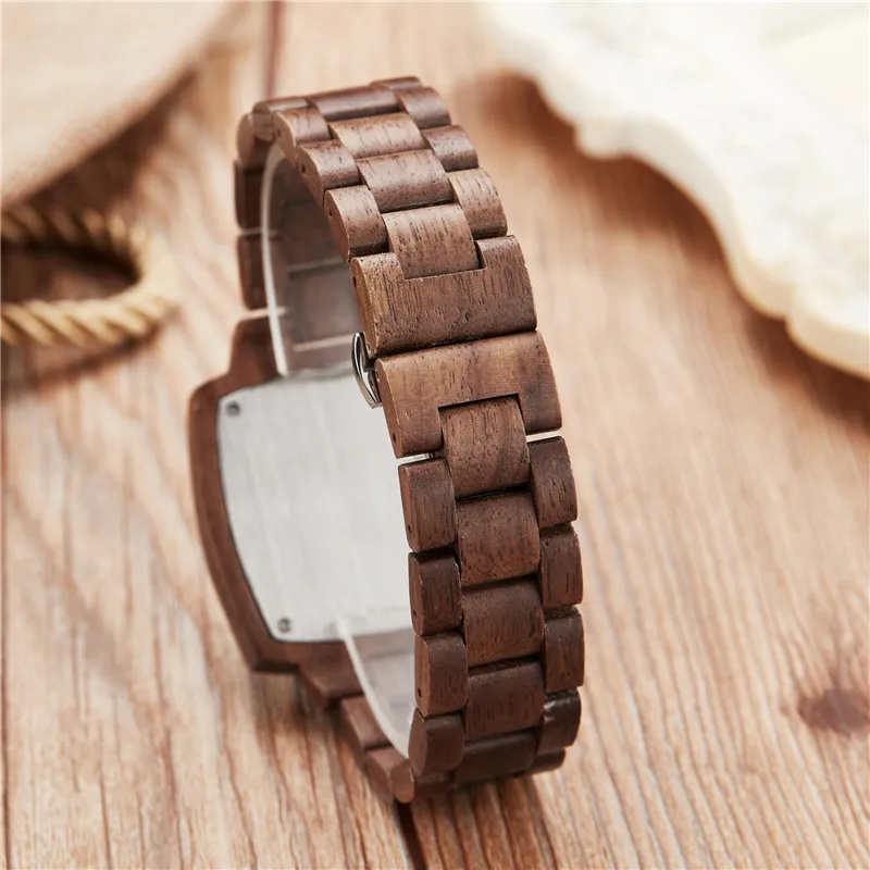 Montre de Couple en bambou pour amoureux du bois, montre-Bracelet Simple pour hommes et femmes, à Quartz, bayan kol saati, cadeau