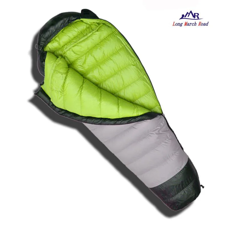 LMR ultralight comfortable goose down filling 1500g/1800g/2000g/2200g down can be spliced camping sleeping bag