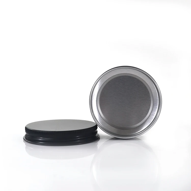 

1500pcs*50g glossy/matte black round aluminum tin, metal cosmetic aluminum jar for hair wax and pomade silver aluminum jar