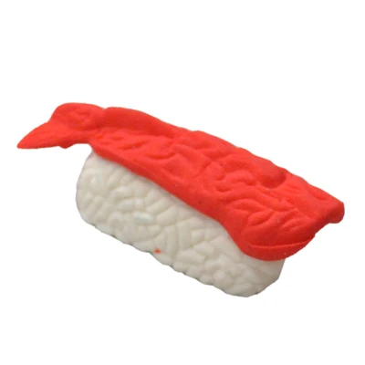 

Free shipping Japanese Sushi Food Eraser with opp packs Green Food Eraser Promotion Eraser 30 pieces per lot