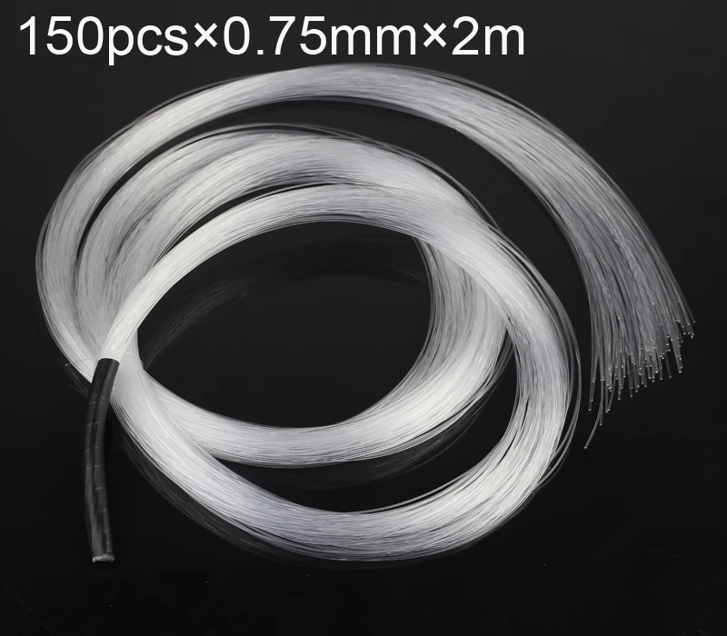 

0.75mmX150pcsX2Meters PMMA plastic optical fiber cable for all kind led light engine driver