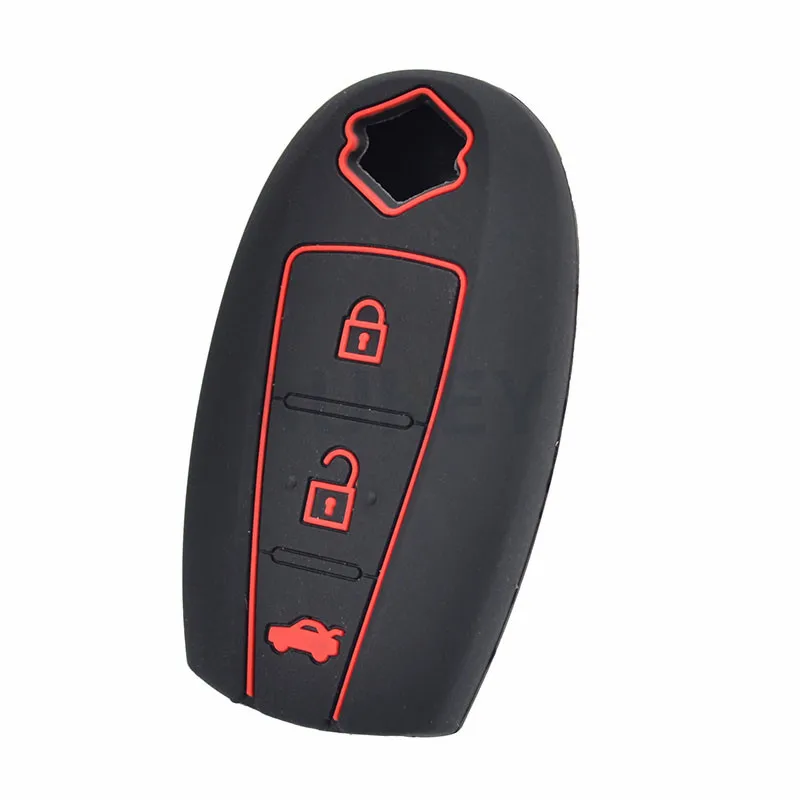 AX 3 Button For Suzuki Swift Sx4 S-Cross Vitara Ciaz Ignis Kizashi Baleno Ertiga Silicone Remote Key Case Fob Shell Cover