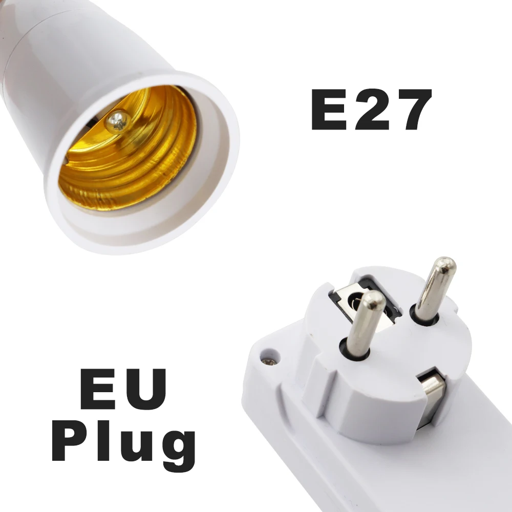 220V Dimmable Timing Remote Control Lamp Base Flexible E7 Light Socket Cap EU Plug Sound And Light Control Switch Lamp Holder