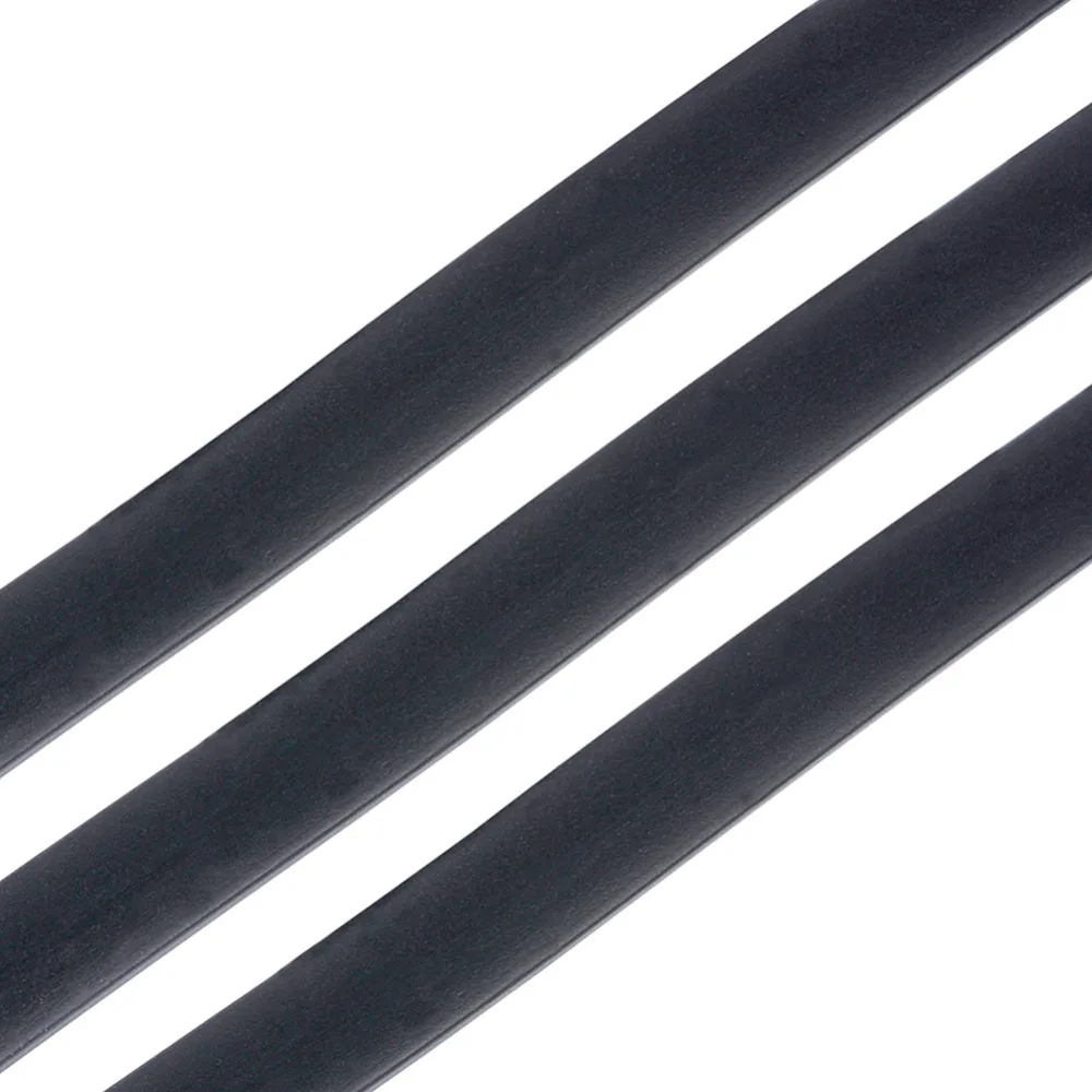 Synthetic Black Flat Solid Rubber Beading Cord For Bracelet Necklace Jewelry Making DIY 6x2mm 8x2mm 10x2mm 1m/strand,10Strands