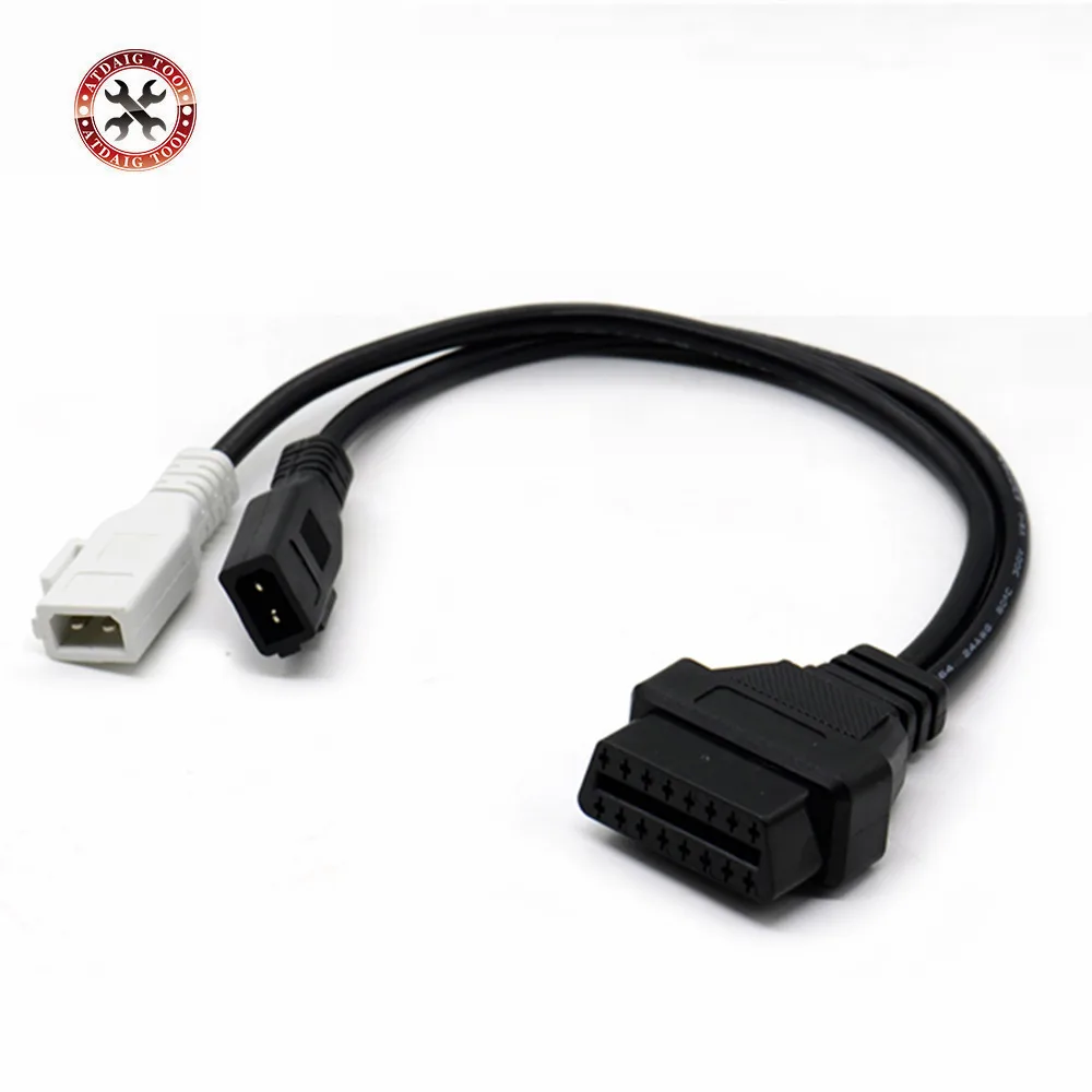 For AUDI 2X2 OBD1 OBD2 VAG Adapter Car Diagnostic Cable 2P+2P Fits A-udi 2X2Pin to OBD2 16Pin Female Connector