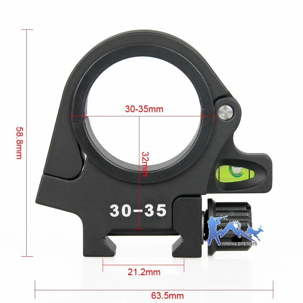 

E.T Dragon Airsoft Mount QD Quickly Detached 30-35MM Diameter Ring Rifle Scope Mount Bubble Level For Rifle Scope OS24-0193