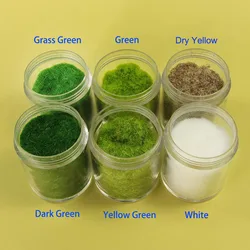 Evemodel 60g/120g Mixed Six Colors 3mm Grass Powder Flock Nylon Model Building Material CFA5