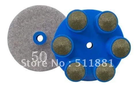 

2.4'' finger resin bond wet polishing pad | 60mm diamond concrete renovation pads | remove the scratches of metal grinding disk