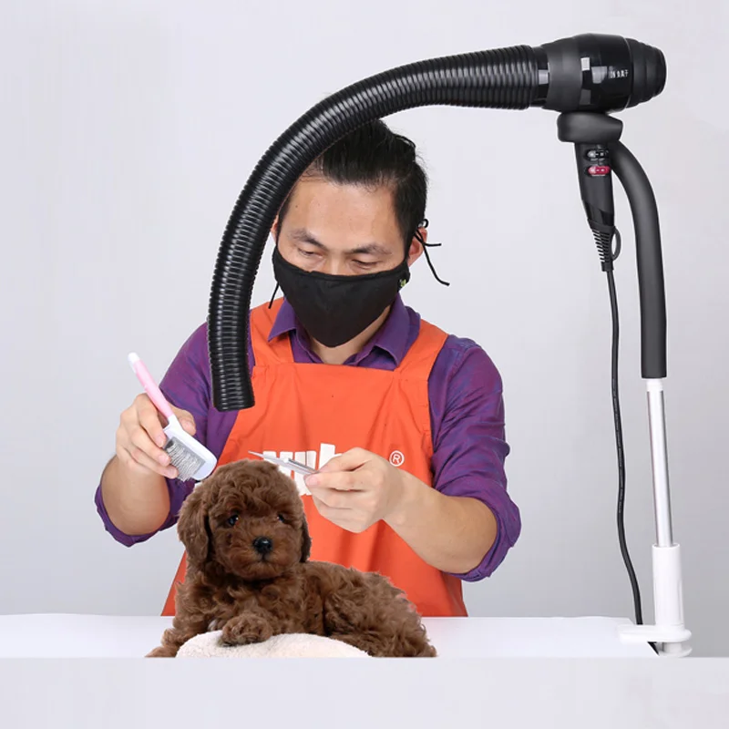 Pet Hair Dryer Flexible Adjustable Scaling Hose Dogs Grooming Bathing Beauty Quick Dry Air Outlet Adjustment Tube