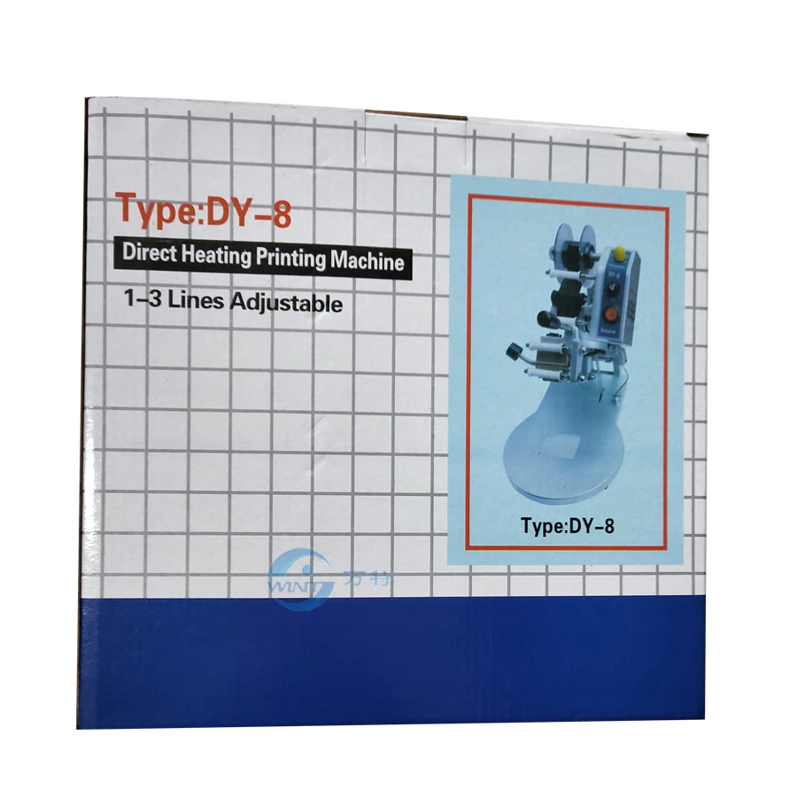 DY-8 الشريط مباشرة الحرارة نوع رمز طابعة تاريخ الإنتاج عدد الصلاحية الألومنيوم البلاستيك تغليف المواد الغذائية حقيبة رمز الطابعة