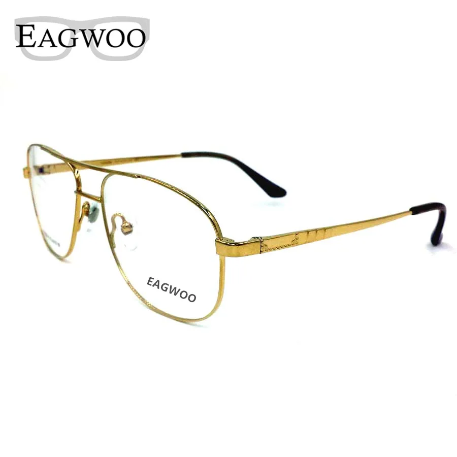 Titanium Eyeglasses Double Bridge Vintage Nerd Big Size Optical Frame Prescription Reading Spectacle For Wide Face Men Glasses