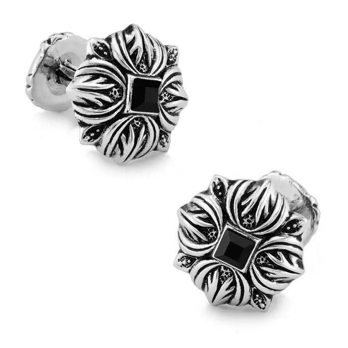 SPARTA White Gold Electroplated Macedonia royalty  Crystal Cufflinks men's Cuff Links + Free Shipping !!! metal buttons