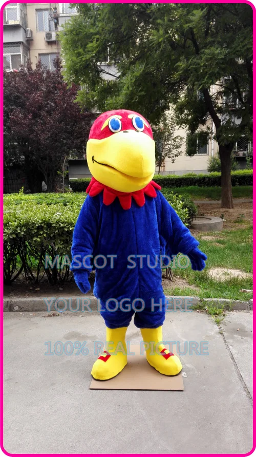 mascot blue hawk mascot costuem eagle falcon custom adult size cartoon character cosplay kit carnival costume mascotte 41245