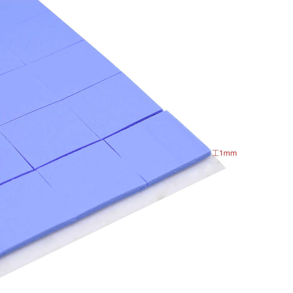 TISHRIC ซิลิโคนแผ่นความร้อน1มม.กาว GPU CPU CPU Cooler พัดลมฮีทซิงค์ฮีทซิงค์วางหม้อน้ำ Conductive แผ่น