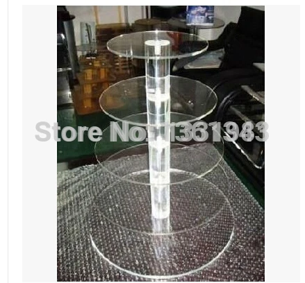 Perfect Wholesale Round 5 Tier acrylic silicone cupcake stand with free charge of shipping cost decoration