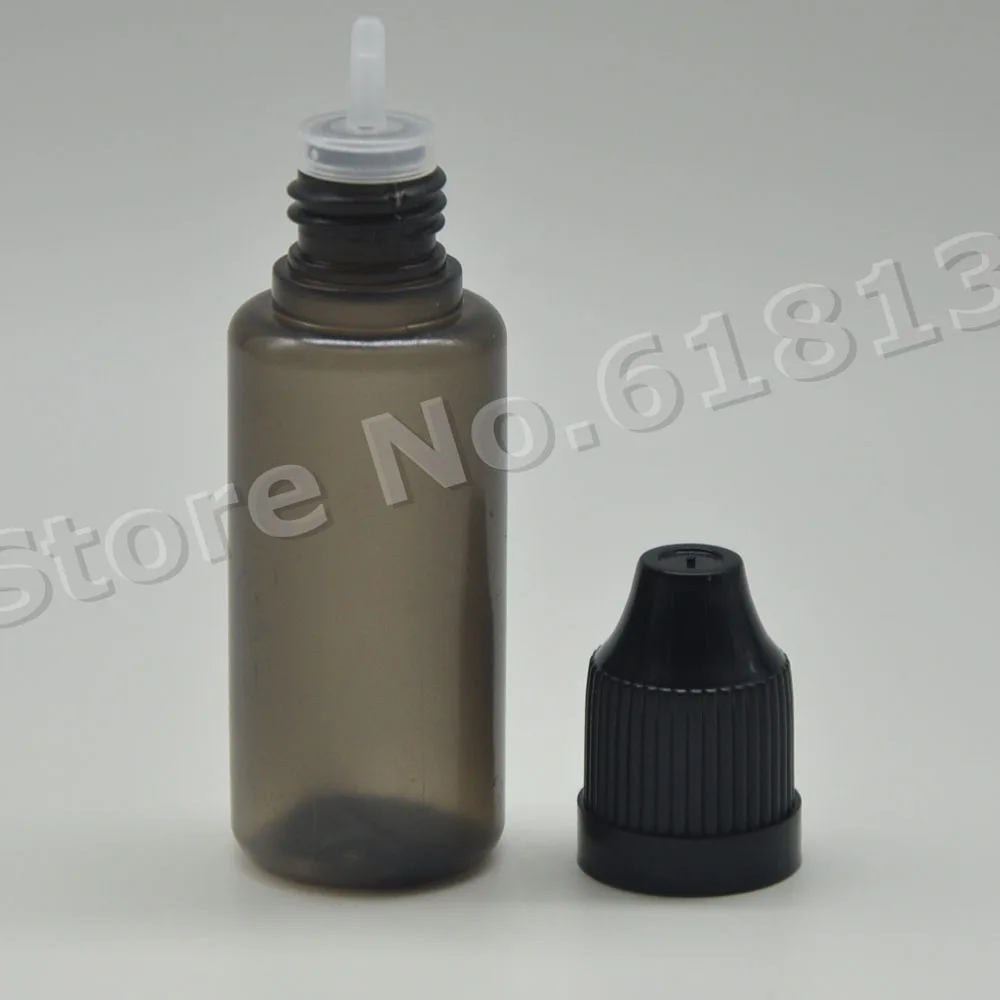 Free shipping-- 3000pcs  15ml plastic black dropper bottles for liquid