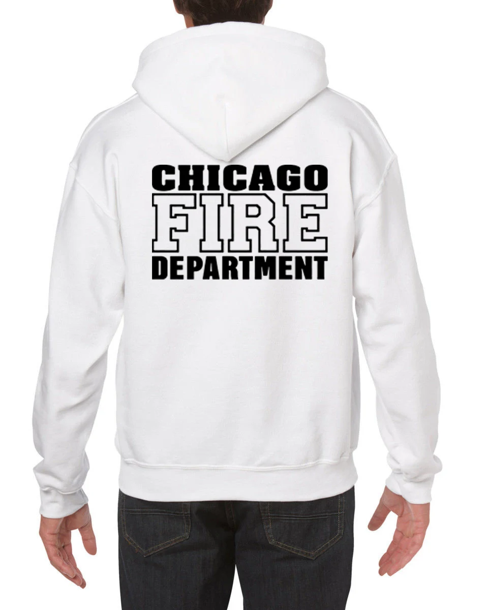 Hot Sale Men Fashion Chicago Fire Department - Custom Men\'s Black Hoodies Sweatshirt