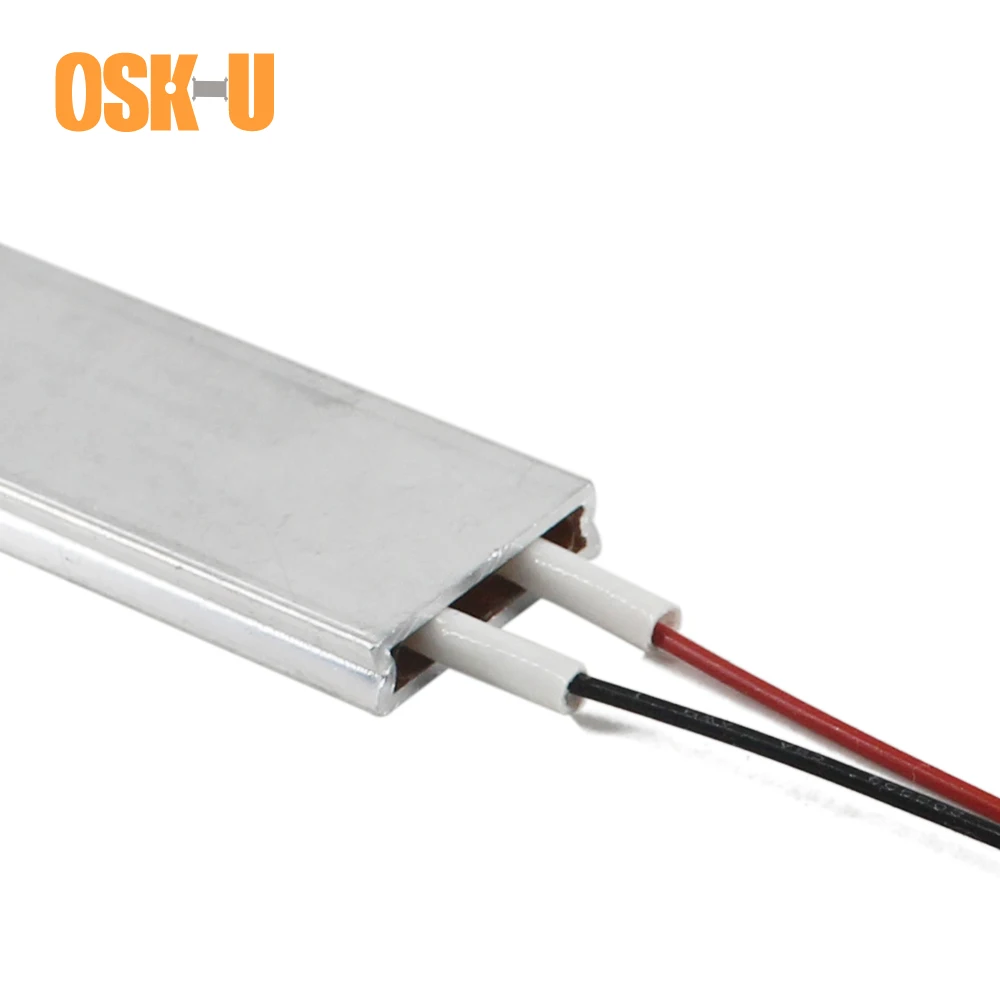 2 Pcs Thermostatische Ptc Verwarmingselement 5V 50X20X5 Mm 50/40 Graden Celsius Aluminium Cover Ptc heater Plaat Voor Yoghurt Machine