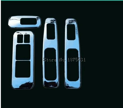 Chrome Inner Door Armrest Window Lift Button Cover Trims 4pcs For Nissan Qashqai Dualis 2007 - 2015