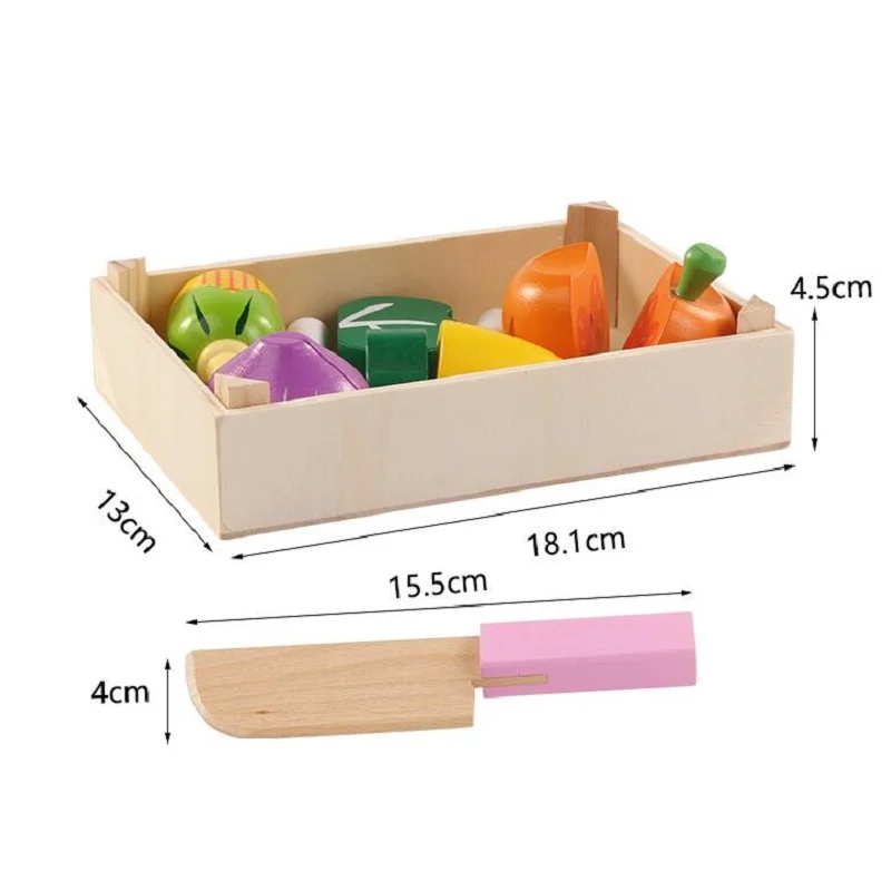 SUKIToy Holz Küche Spielzeug Schneiden Obst/Gemüse Blocks Set 11 stücke Classic toys high quality früherziehung geschenk für infant