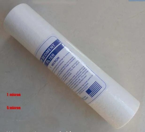 Water Filter Parts 10 inches pp cotton filter standard cartridge 1 micron or 5 micron 6x25.4cm