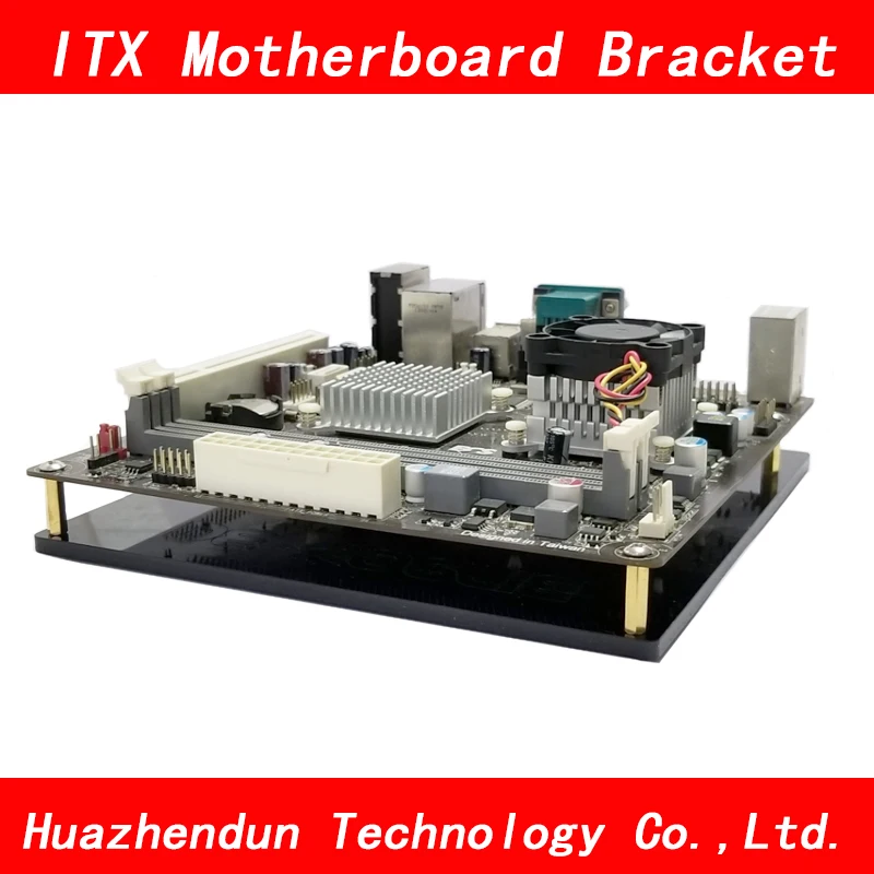 

ITX Motherboard bracket DIY BLACK acrylic itx Motherboard Graphics video Card Tray for Computer Thicken 4.5MM