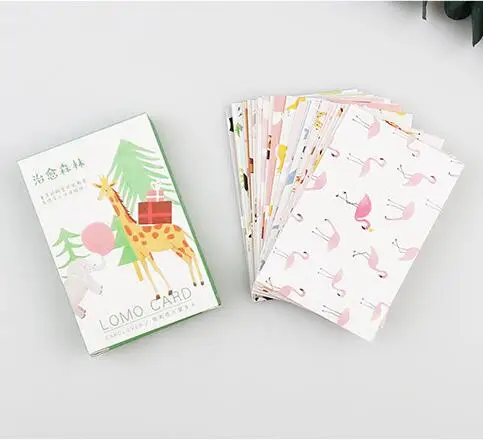 

28pcs/lot Different styles MINI Boxed Cards Decorative card LOMO DIY card, blessing card 5.2x8cm