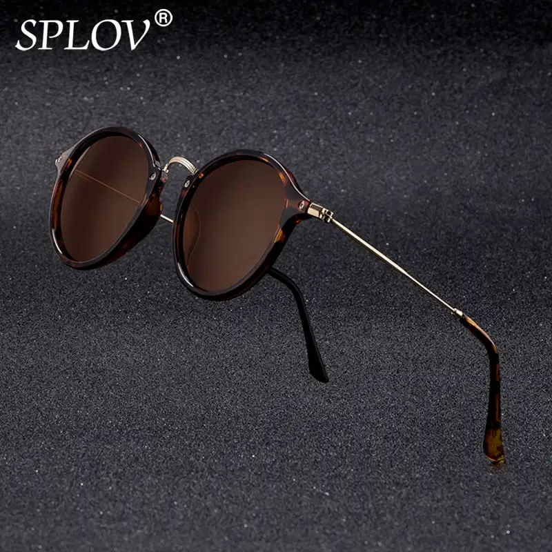 

SPLOV New Arrival Round Sunglasses Retro Men Women Brand Designer Sunglasses Vintage Coating Mirrored Oculos De Sol UV400