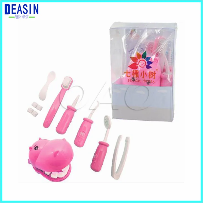 3 set Children's early education toys set for children's creativity  dental doctor Brush teeth toys Dentist clinic gift