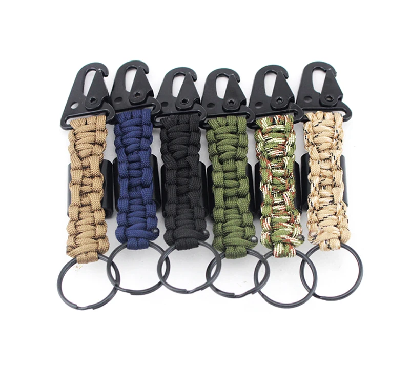 

Outdoor Camping Mountaineering Seven Core Umbrella Rope Weaving Hang Keychain Equipment Corkscrew Tourism Bottle Open Paracord