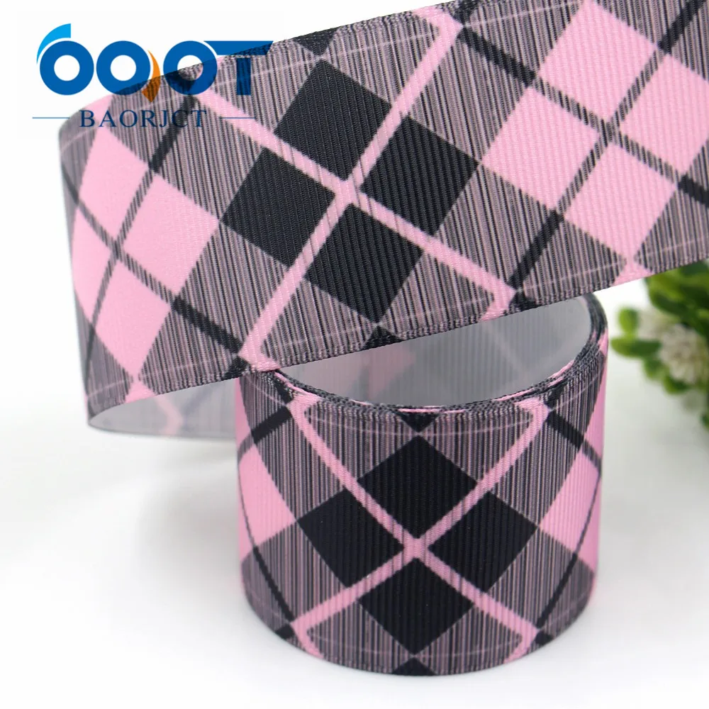 I-19330-838 1-1/2\'\' 38mm lattice printed grosgrain ribbon 10yds DIY handmade bows gift packaging party decoration accessories