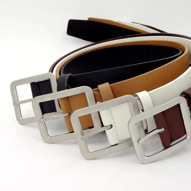 

Vintage Belt Men Women Lady Girl Fashion Metal Faux Leather Belt Buckle Waist Belt Waistband PD-0048