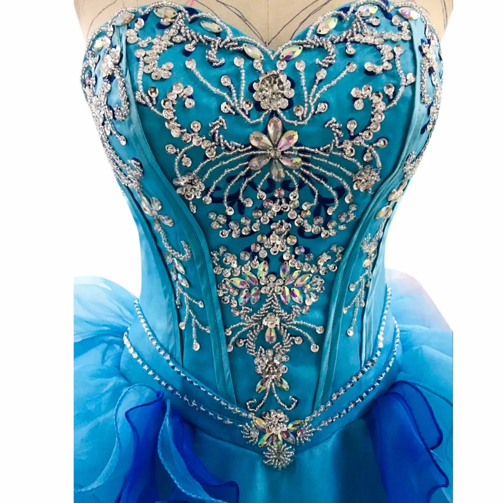 CHỐNG Puffy Chúa Phổ Biến Debutante Gown Royal Blue Quinceañera Dresses Giá Rẻ Quinceañera Gowns Sweet 16 Dresses Cho 15 Năm