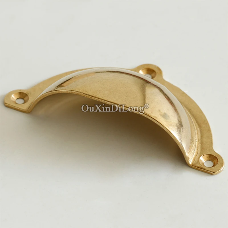 Retro Vintage 20PCS European Antique Brass Shell Handles Cupboard Drawer Cabinet Pulls Furniture Handles and Knobs image 4