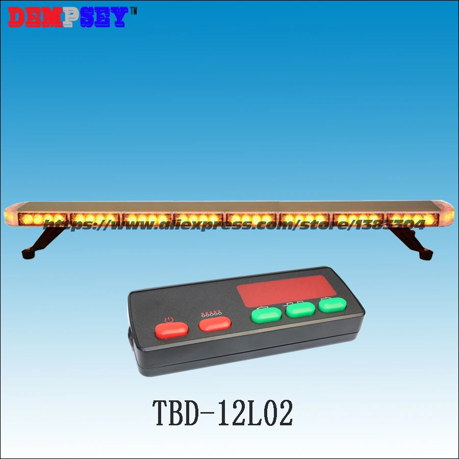 High quality TBD-12L02 LED Super thin lightbar,amber construction emergency light,DC24V Car Roof strobe warning light