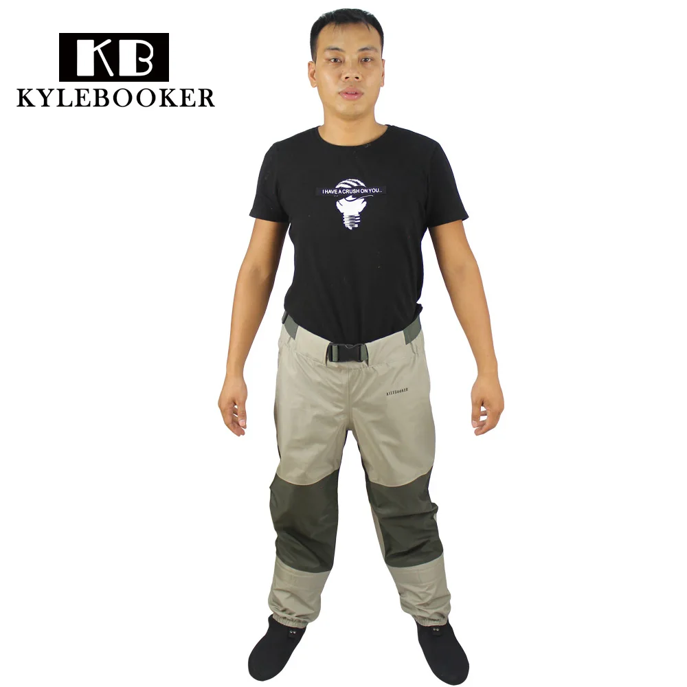 

Men's Fly Fishing Breathable Stockingfoot Waist High Pant Wader River Waterproof Guide Wading Waders Pants