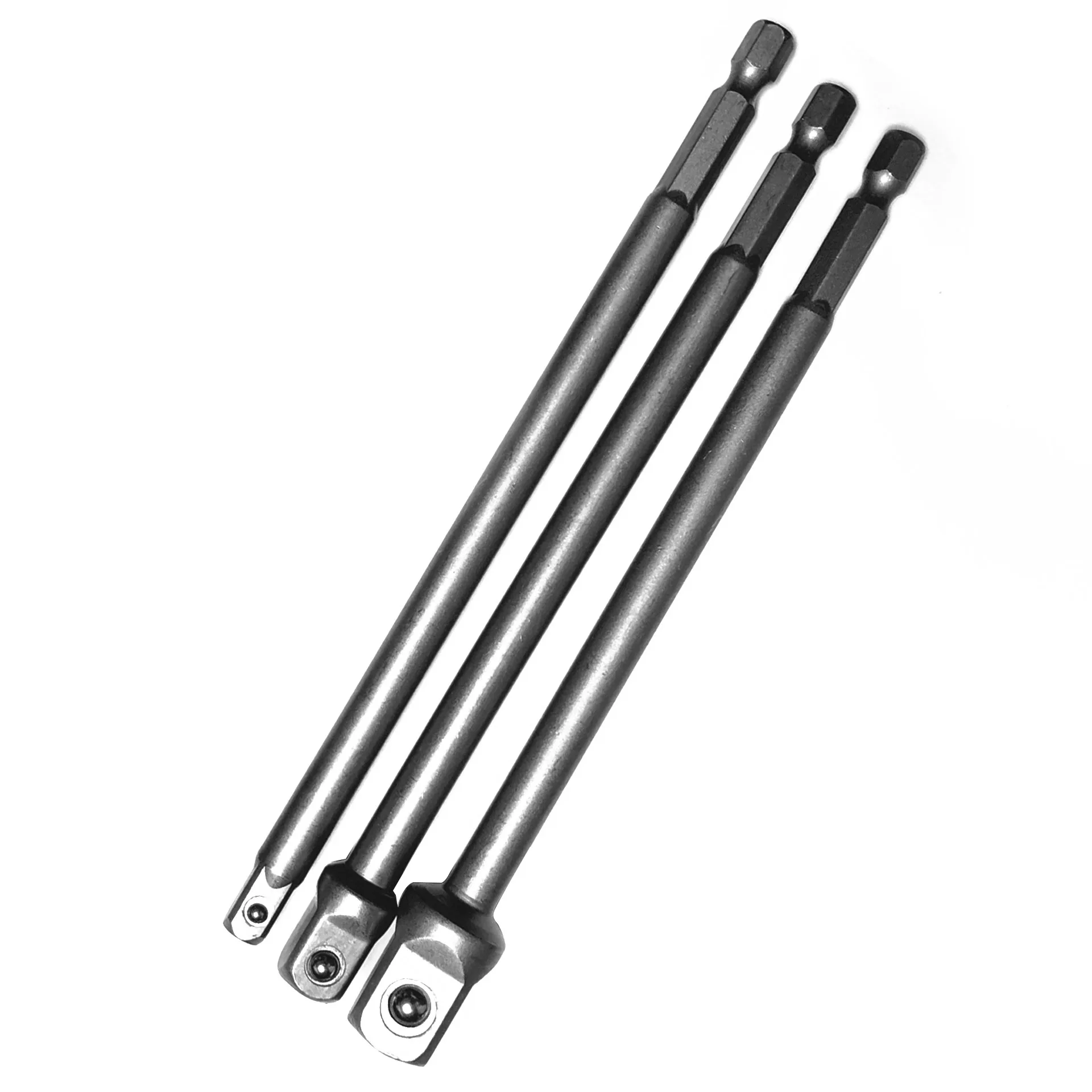 3 개/세트 150mm 드릴 소켓 어댑터 육각 생크-1/4 "3/8" 1/2 "드릴 비트 전원 어댑터 도구 액세서리, 스크루 드라이버 변환