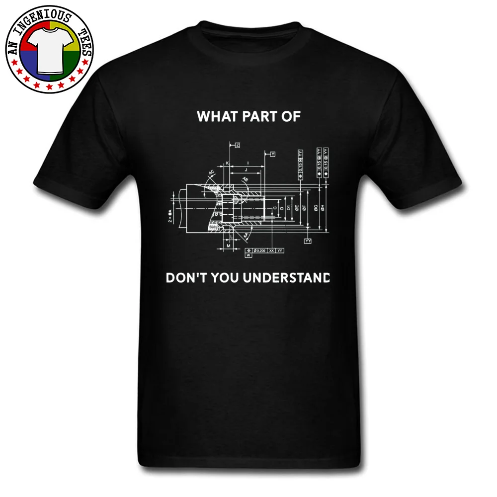 Printed Mechanical Engineering Theory Structure Tshirt Don\'t You Understand Casual Black Father\'s T Shirt Plus Size Fashion Tees