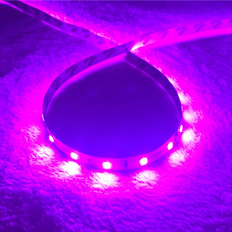 Romantic Pink LED Strip light  IP65 Waterproof 3528 SMD 60LED/M 5M flexible LED rope bar light DC12V Led decroation tape