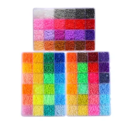 2.6mm/5mm perler fusível contas 72 cores fusão contas de ferro kit hama contas 3d puzzle diy brinquedo crianças criativo artesanal brinquedo presente