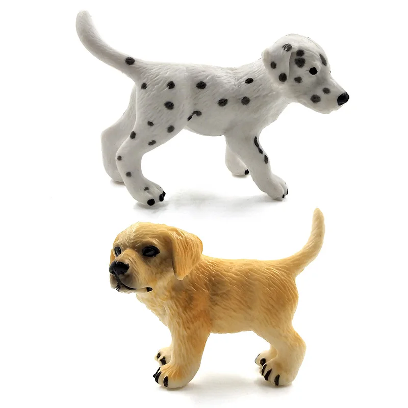 Simulation Mini hound dalmatian pug dog miniature figurine animal Model home decor fairy garden decoration accessories modern