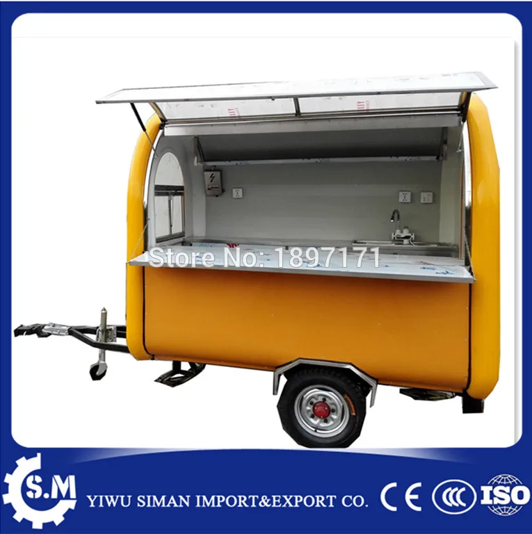 Mobile Heavy Duty Catering Trailer Cart Food Service Vending Food Concesion Food Cart Indoor Outdoor Kiosk Buffet