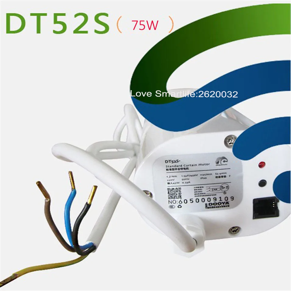 Dooya DT52S Điện Rèm Động Cơ, Nhà Thông Minh Cơ Giới 75 W 4 Dây Động Cơ Mạnh Mẽ, làm việc với Fibaro Bộ Điều Khiển và Fibaro Mạng