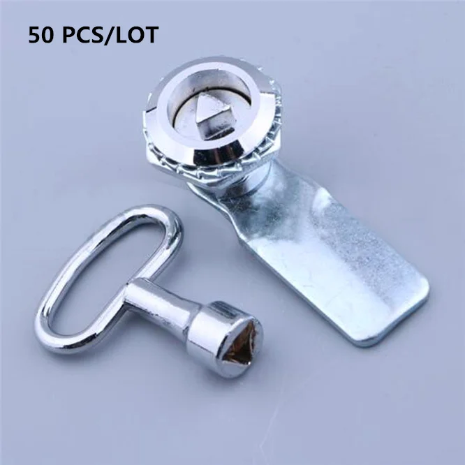 50sets MS705 Zinc Alloy Triangular / Four-corner / S-type LOCK Cam Lock Gas Electric Meter Box Latch Cam Locks