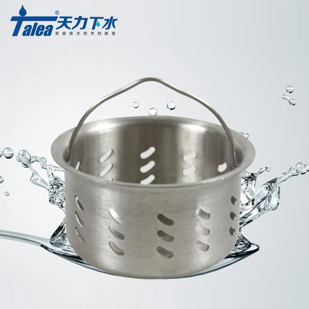 

Talea Kitchen tool sink drain assembly Sink drain strainer stainless steel inner basket Drain Stopper Filter