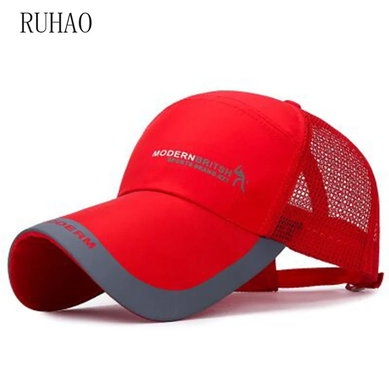 RUHAO Solid Summer Cap Branded Baseball Cap Men Women Dad Cap Bone Snapback Hats For Men Bones Golf sport hat